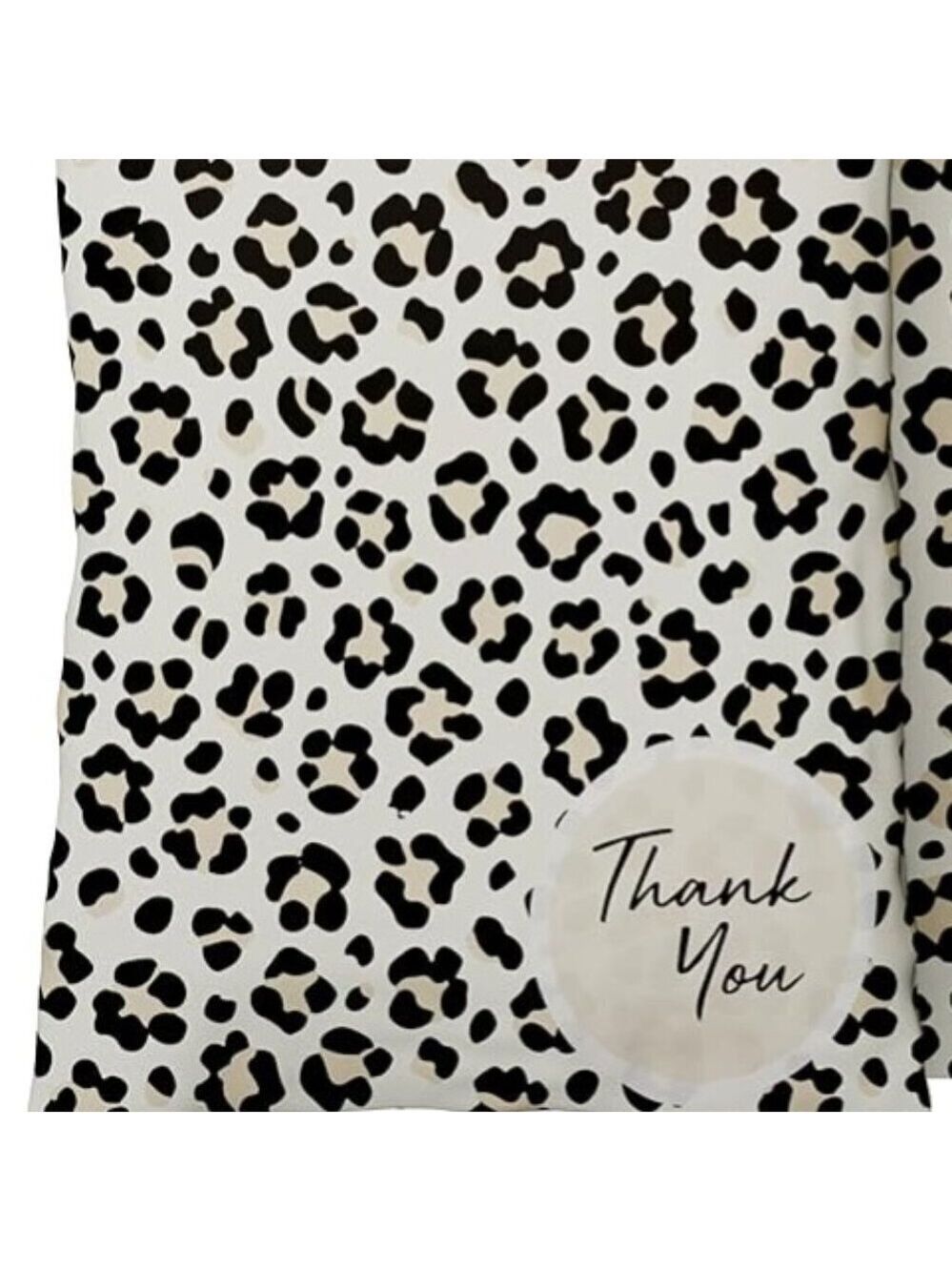 20 Pack Leopard Print "Thank You" Poly Mailers